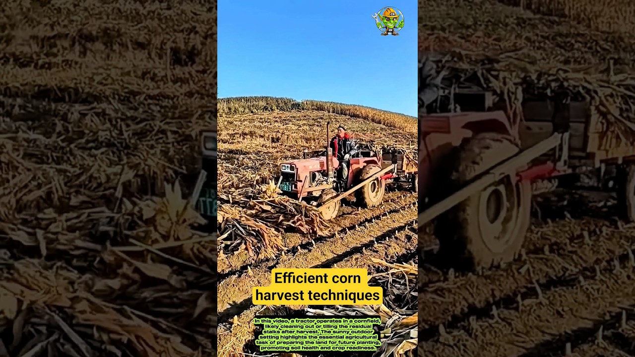 Efficient corn harvest techniques- Good tools and machinery can increase work efficiency