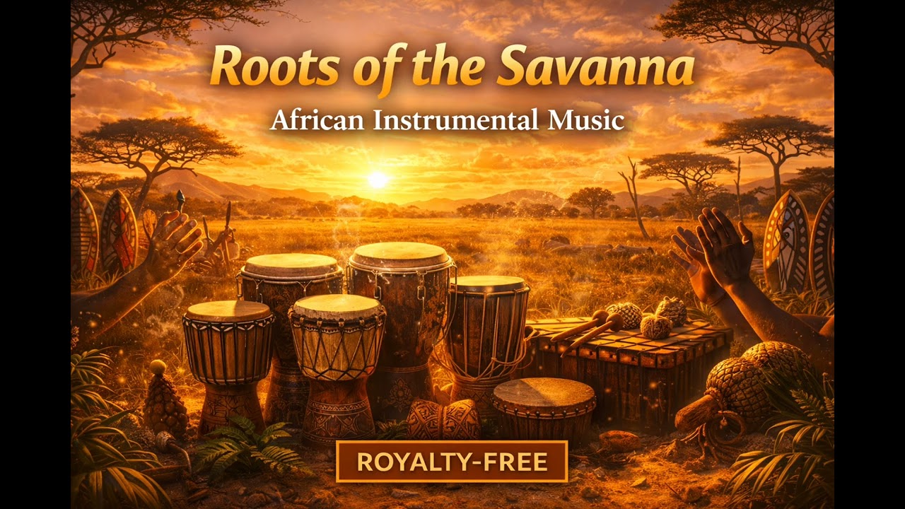 Roots of the Savanna – African Instrumental Music | Tribal Drums | Royalty-Free