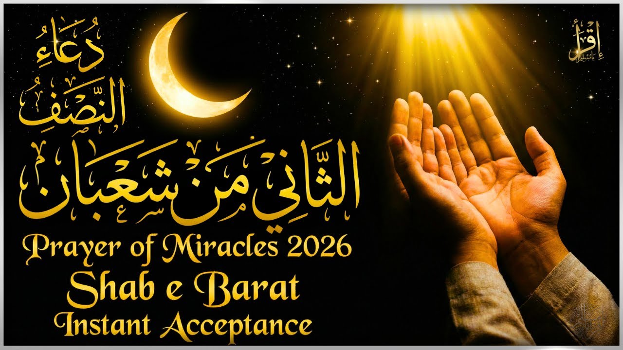 دعاء النصف الثاني من شعبان | دعائے نصف شعبان | سيفتح لك أبواب الرزق والفرج فوراً Shab e Barat