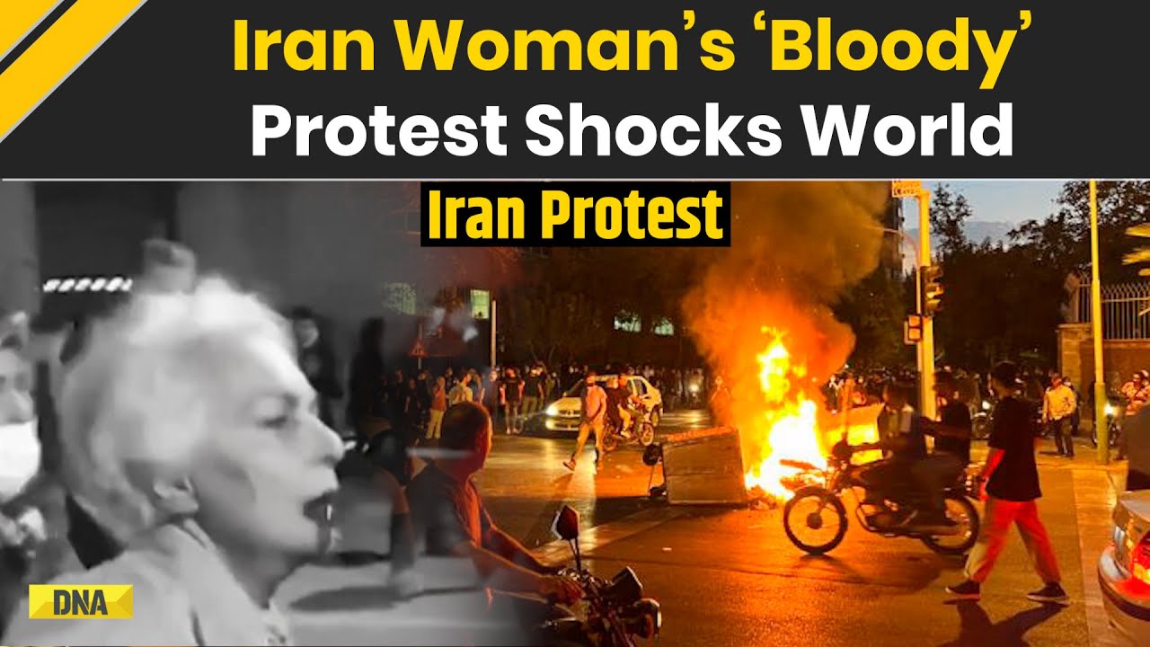 Iran Protest: Iran Woman&rsquo;s &lsquo;Bloody&rsquo; Protest Shocks World As Internet Blackout Hides Unrest