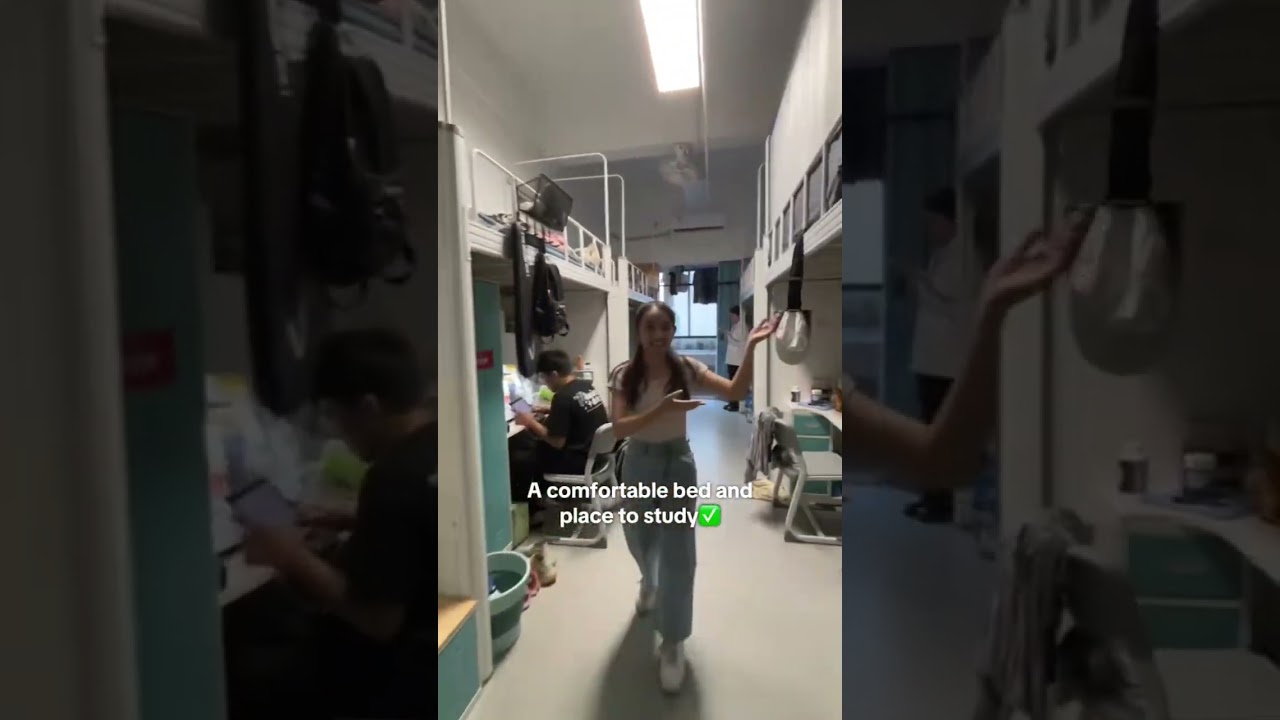 NEW DORM TOUR IN CHINA W/ME💗🇨🇳 # #china #studyinchina #dorm #dormitory #fyp #chinauniversity
