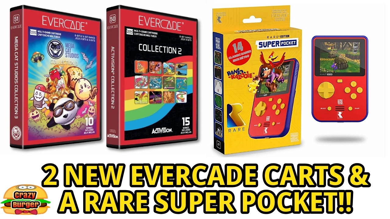 Анонс Evercade состоится в феврале 2026 года: Megacat Studios 3, Activision 2 и A Rare Super Pocket!
