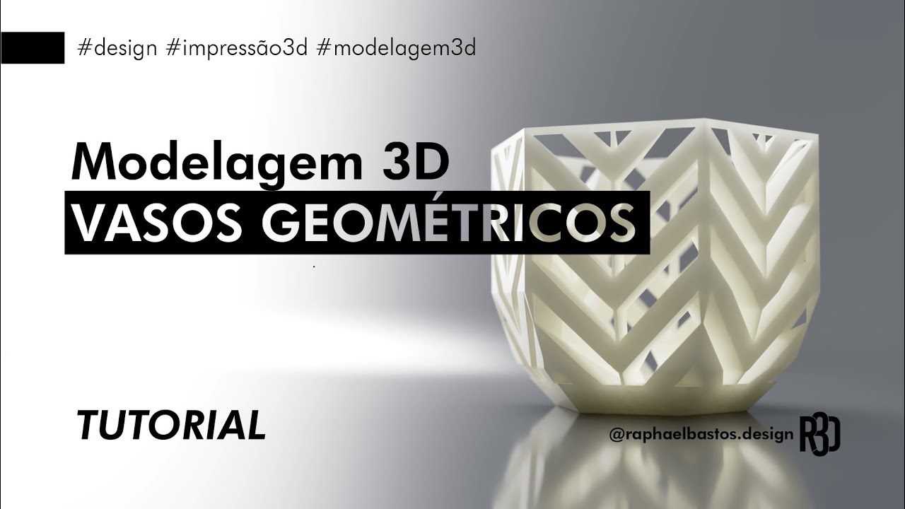 Tutorial - Como modelar um Vaso Geométrico - Fusion 360