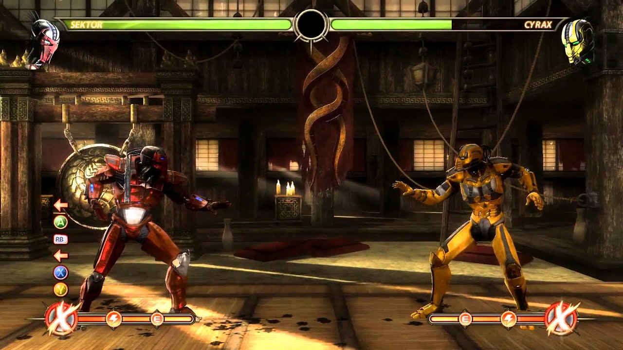 Mortal Kombat 9 - Sektor комбо урок