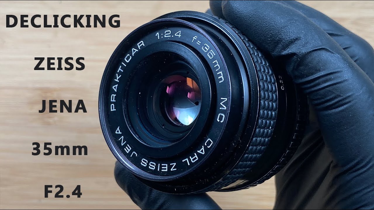 How To Declick Carl Zeiss Jena 35mm F2.4 Prakticar MC Pentax PB Mount Lens ( DIY Cinemod Tutorial)