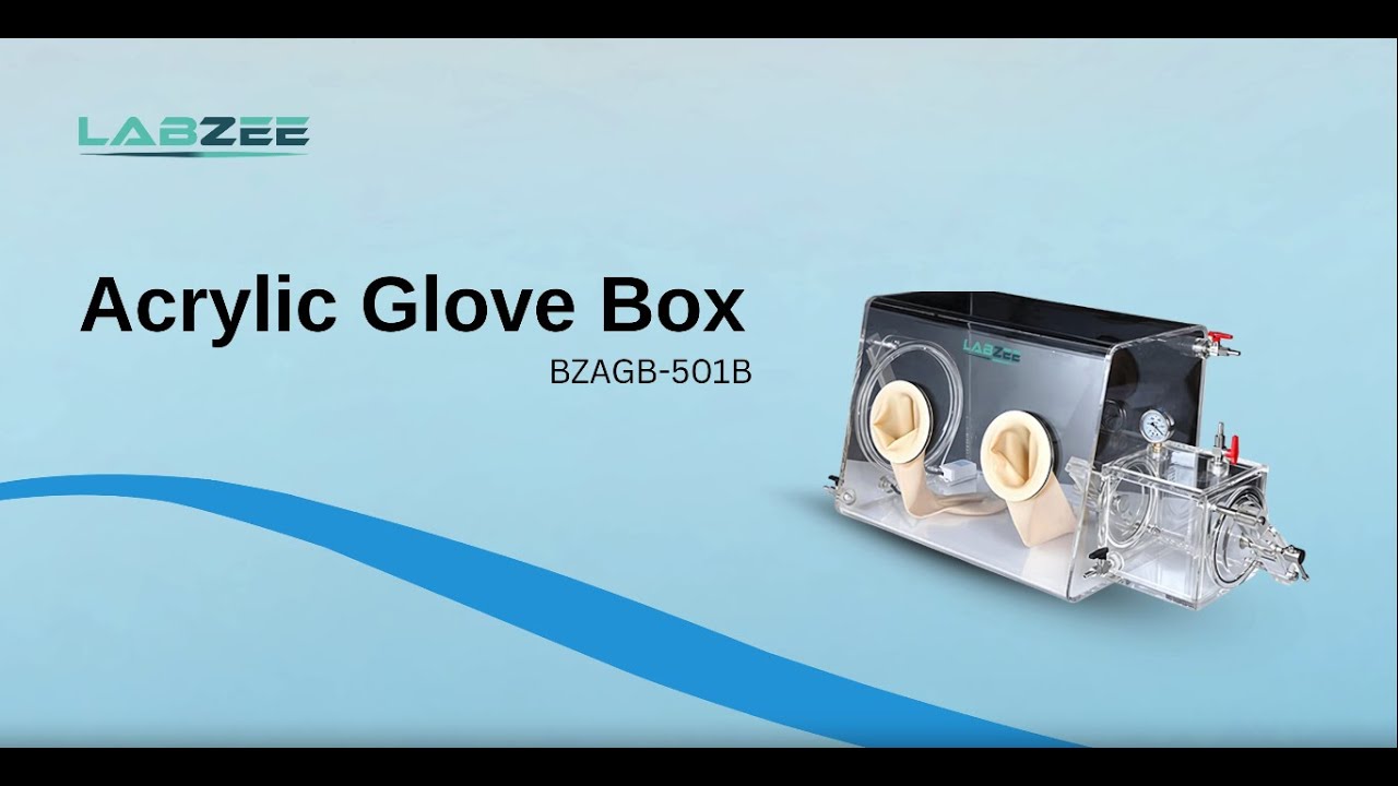 Labzee Acrylic Glove Box BZAGB-501B | Multi-User Sealed Workspace for Safe Laboratory Handling