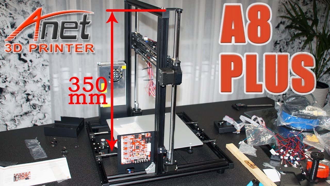 Обзор Anet A8 PLUS не дорогой 3d принтер для новичков - сборка