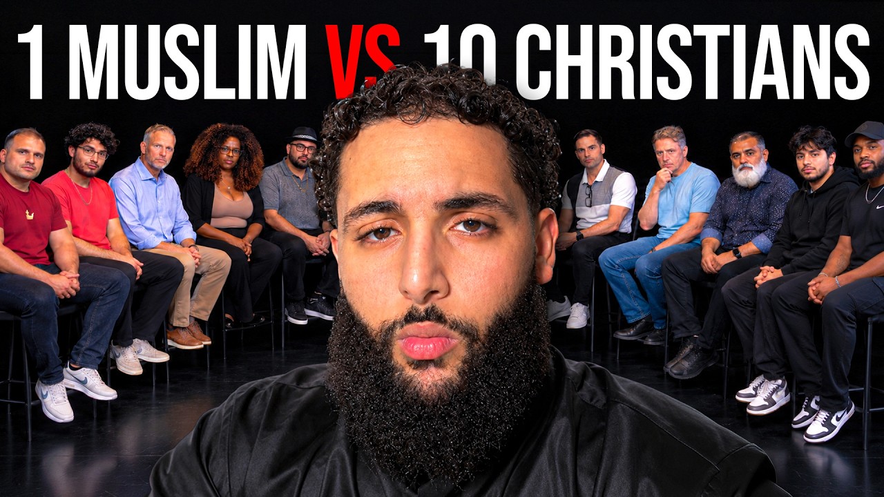The Orthodox Muslim vs 10 Christians : HEATED DEBATE!