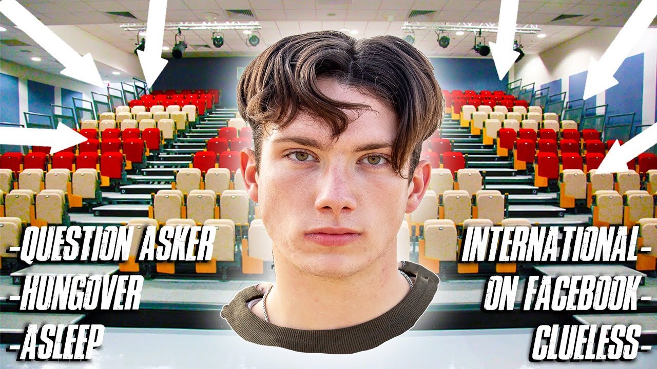 DOES YOUR LECTURE SEAT CHOICE DEFINE YOU?!  Types Of People In Lectures *Accurate*