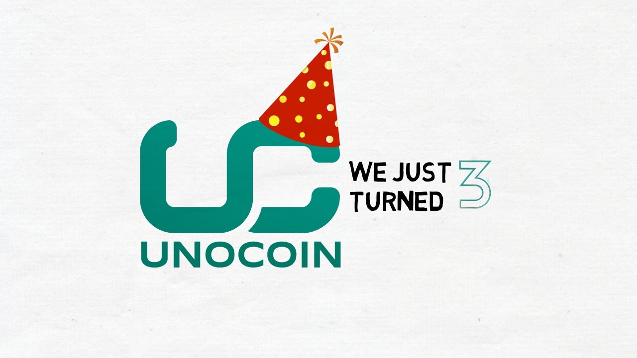 Unocoin turns 3 with #bitcoin!