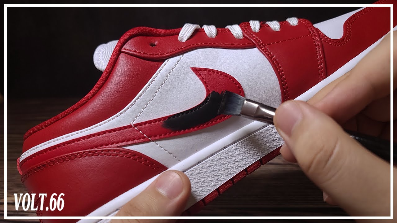[Custom Shoes] Jordan 1 Low Gym Red Swoosh Custom