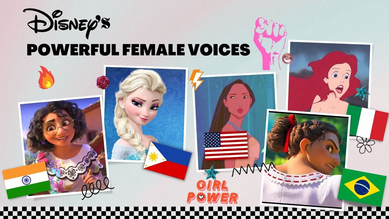Disney's most powerful FEMALE voices (in 50 Languages)