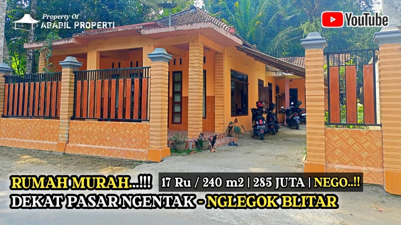 RUMAH MURAH DEKAT PASAR NGENTAK BLITAR| 285 Juta NEGO | WA. 081335777017
