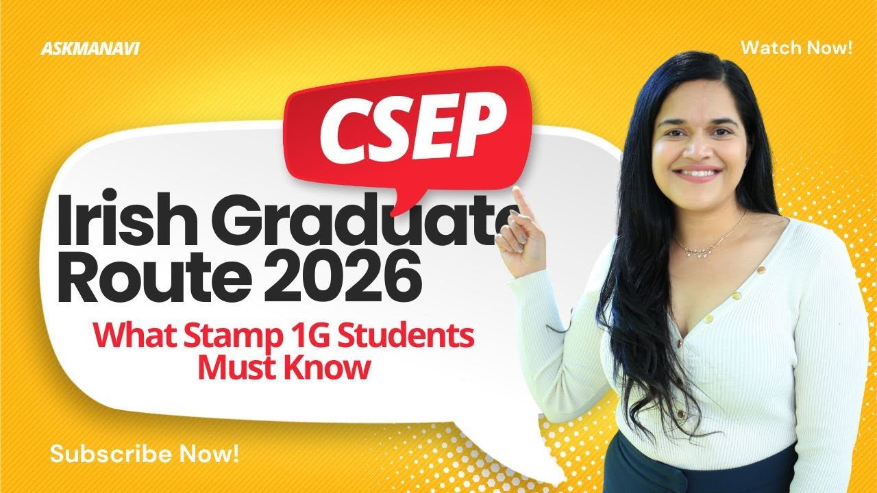 Stamp 1G to Critical Skills in 2026 | New Irish Graduate Route Explained (Lower Salary Pathway)Part1
