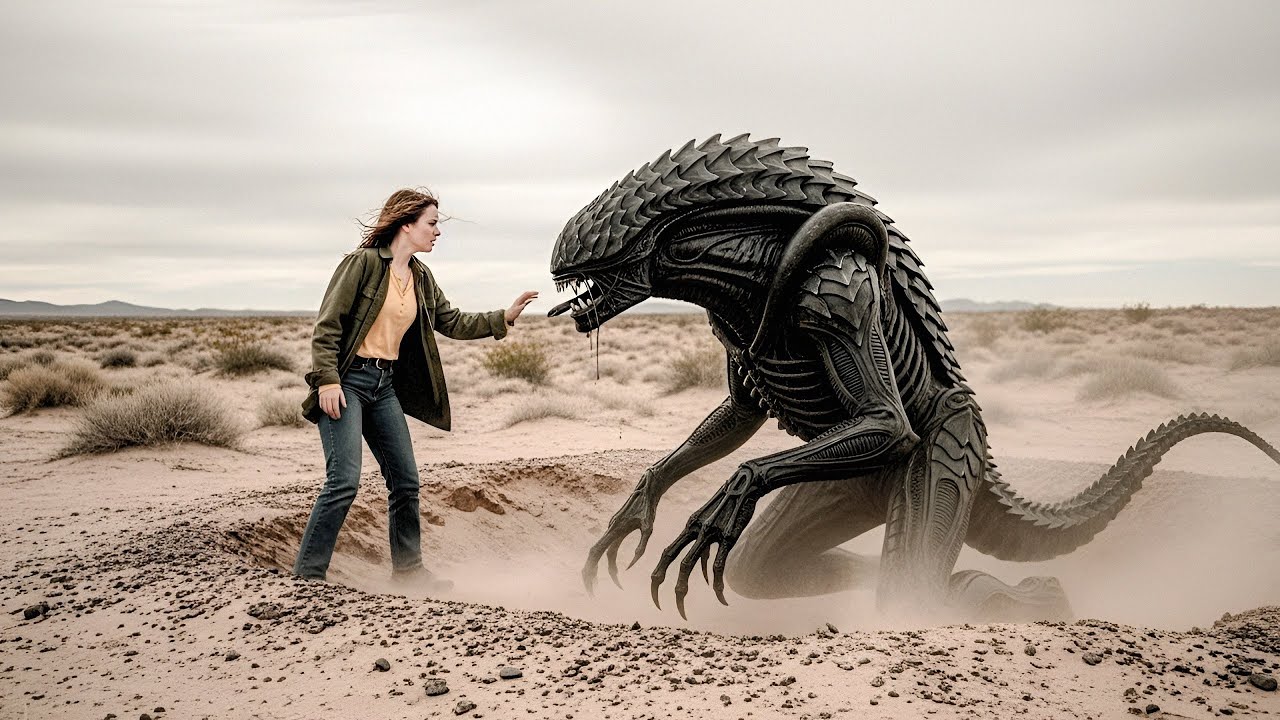 Strange Desert Creature Follows and Protects Girl | Xeno (2025) Movie Explained in Hindi/Urdu 