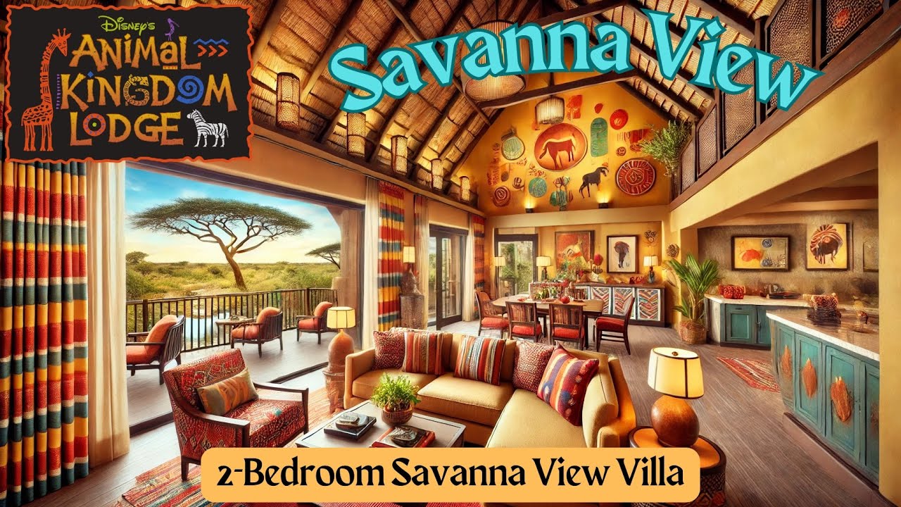 Disney’s Animal Kingdom Lodge 2-Bedroom Villa Tour - Savanna View