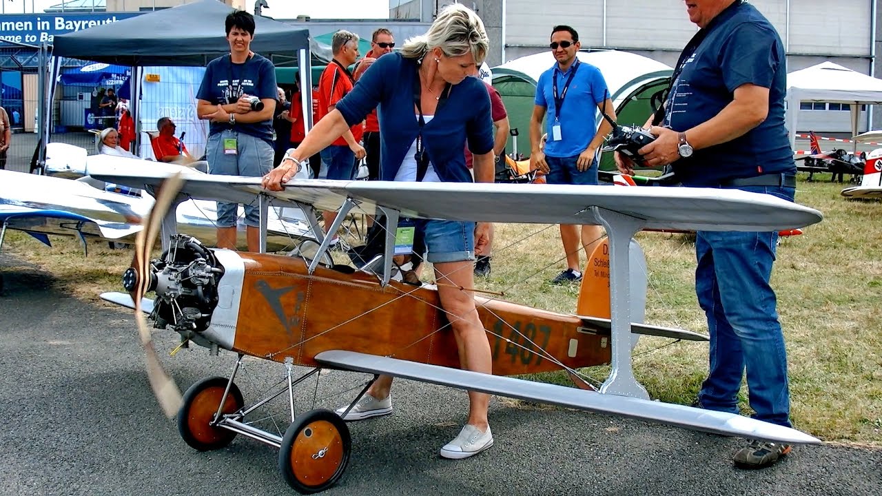 BIG RC UDET FLAMINGO HISTORICAL SCALE MODEL AIRPLANE DEMO FLIGHT /  United-RC-Flights Bayreuth 2016