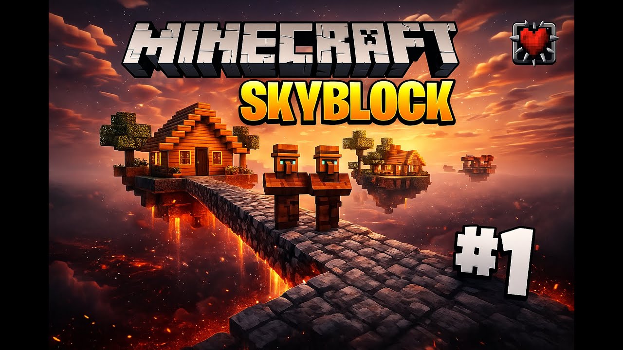 EP1 – J’ai construit 3 ponts au-dessus du vide pour atteindre l’île maison (Skyblock Hardcore)