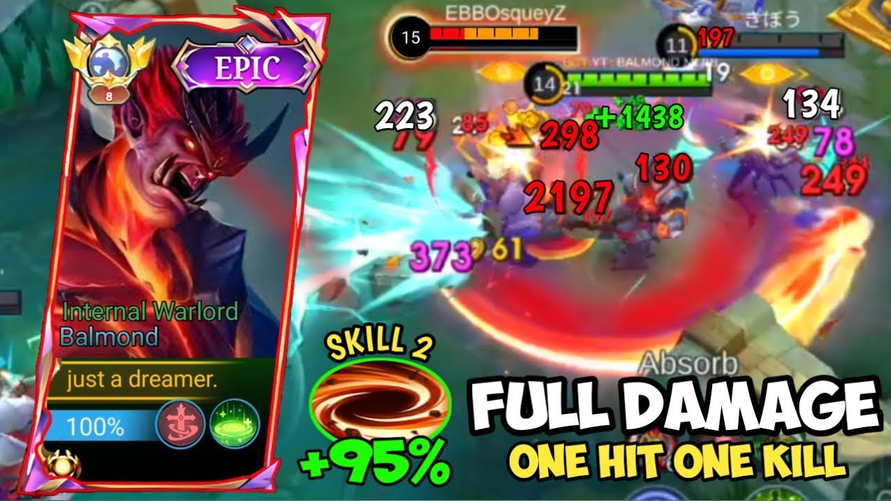 BALMOND EXP HACK DAMAGE 🔥 BEST BUILD BALMOND TERSAKIT SAAT INI 💀 MUSUH KERAS PUN HAJAR | MLBB