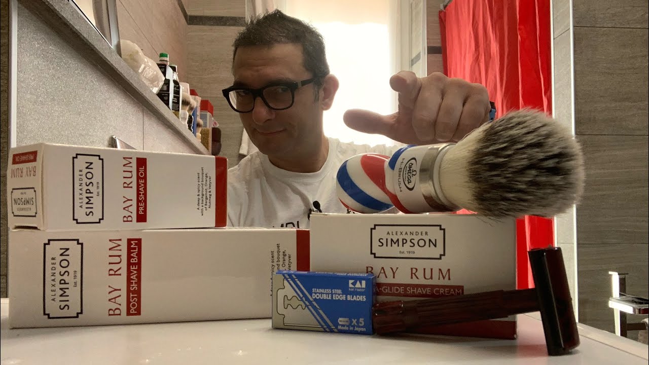 Merkur 45C - KAI - Omega Hi-Brush - Simpson BayRum linea