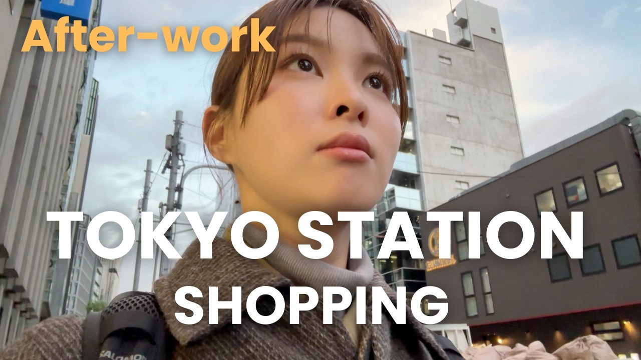 After-work Tokyo Station Shopping Vlog | Japanese Department Stores daimaru/mitsukoshi