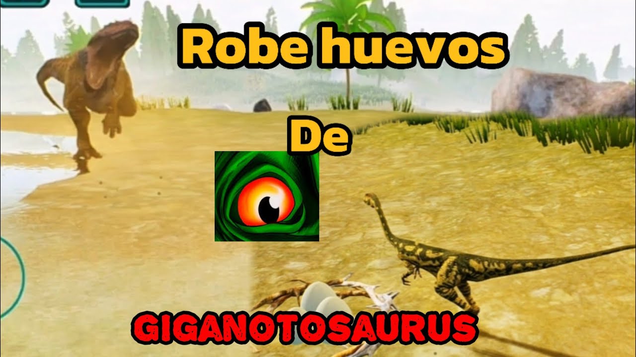 !!!Robe Huevos🦖de  Giganotosaurus😰no creerás que paso🤪The Cursed Isle⭕#gameplay