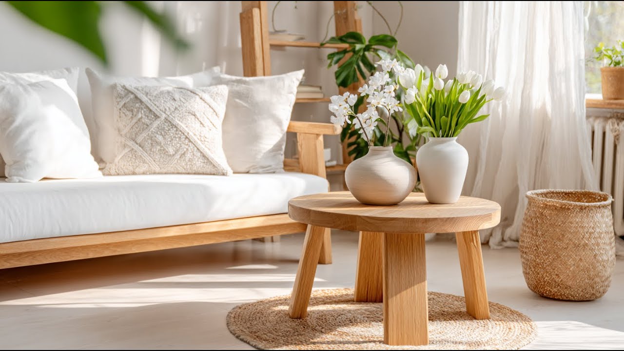 Bright Scandinavian Spring Decor Ideas to Refresh Your Home with Light, Nature-Inspired Details!