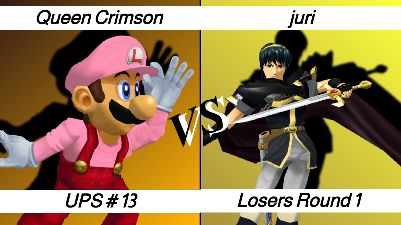 UPS #13 – LR1 – Queen Crimson ⟮Luigi⟯ vs juri ⟮Marth⟯