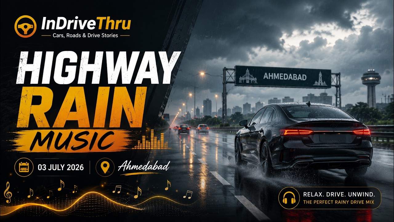 Highway Rain Music Drive in Ahmedabad | 3 July 2026 | InDriveThru #RainDrive #Ahmedabad