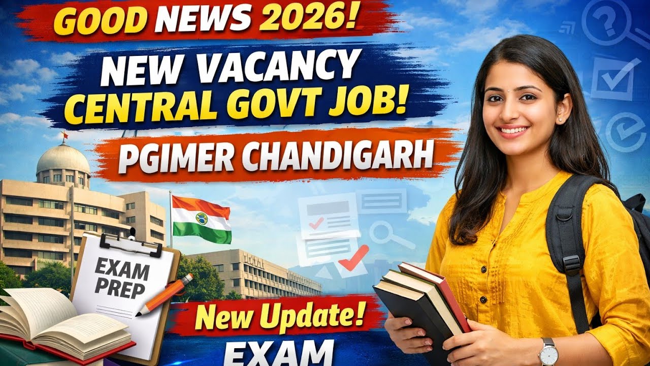 NEW VACANCY PGIMER INDIA 