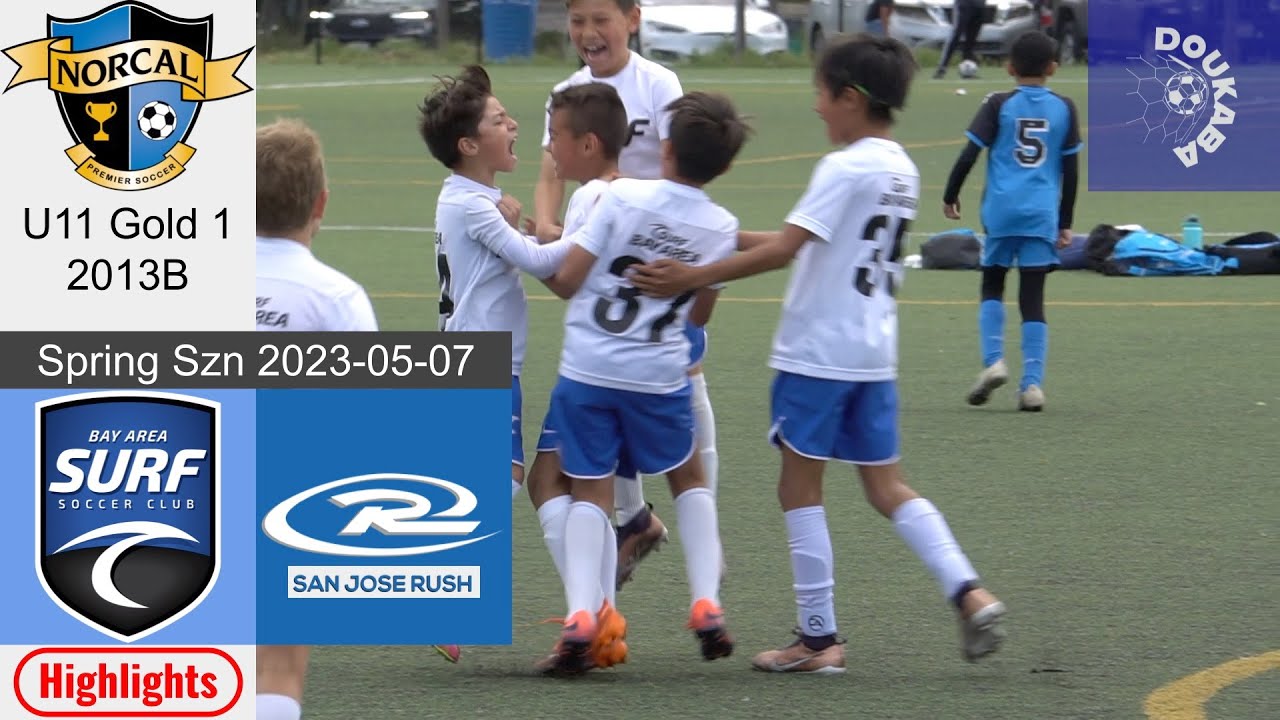 Bay Area Surf 13B Red 1-1 San Jose Rush 13B Premier | NorCal U11 Gold 1 | 2023-05-07 | HL