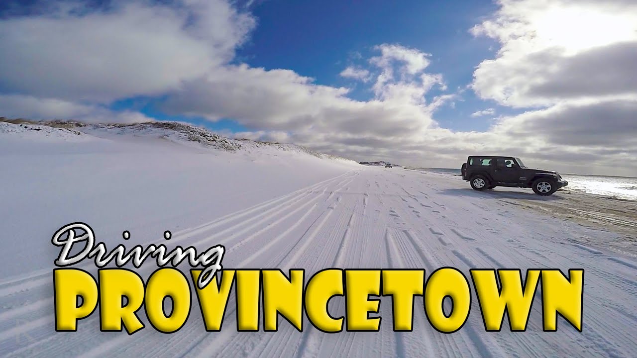 Driving in Provincetown | Winter Snow Tour | Cape Cod, MA, USA 🇺🇸