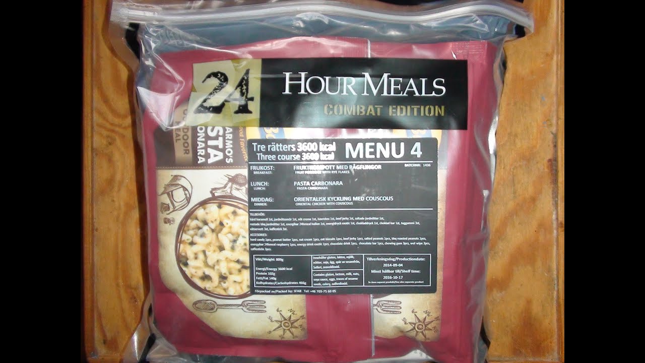 Swedish MRE meny 4 Frezedried pt 1 unpacking and brakefast