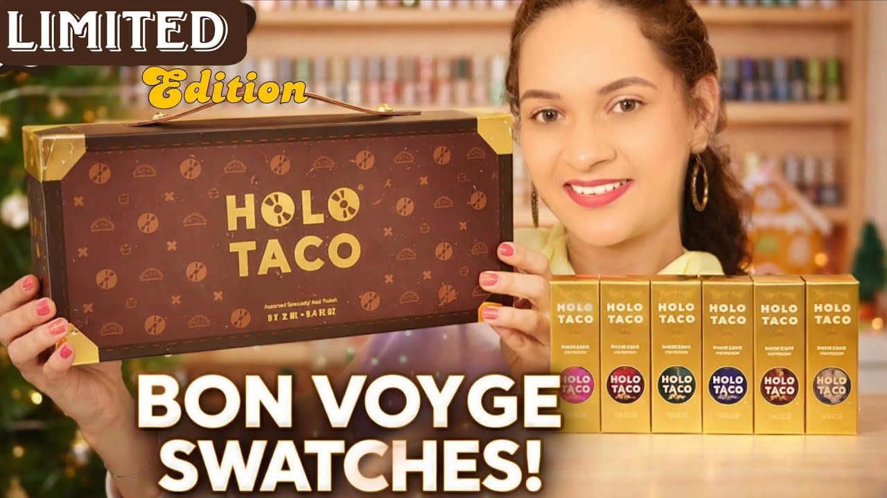 I Swatched the HOLO TACO Bon Voyage Collection & WOW… 🌍💿