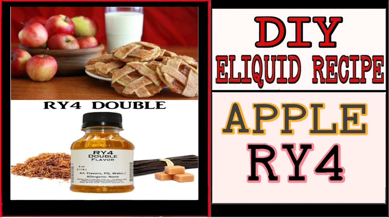 DIY Eliquid Recipe &ndash; Apple RY4 [Apple Tobacco Ejuice DIY] 75%VG 25%PG