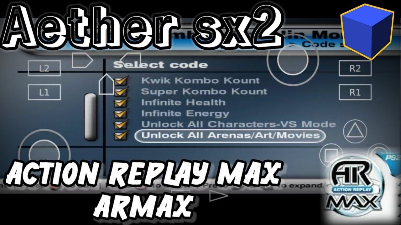 Cara Cheat Action Replay Max Di Aethersx2 Android