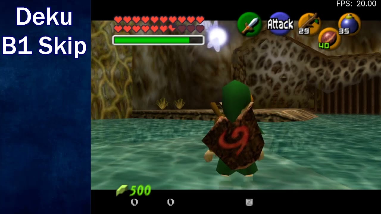 [OoT Tutorial] Deku Tree B1 Skip & Backup Strat