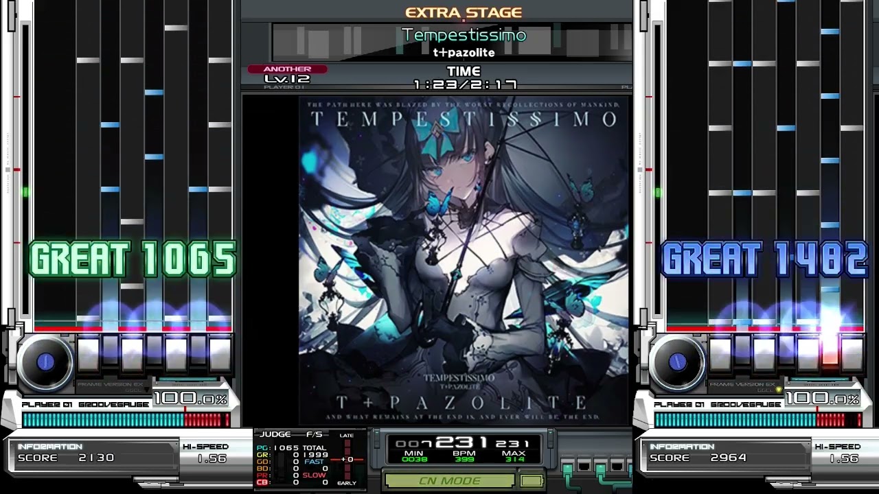 【キー音無しBMS】Tempestissimo