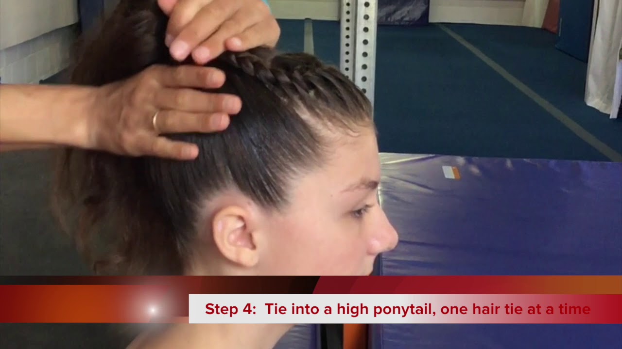 Manakoa Gymnastics Competition Hairstyle