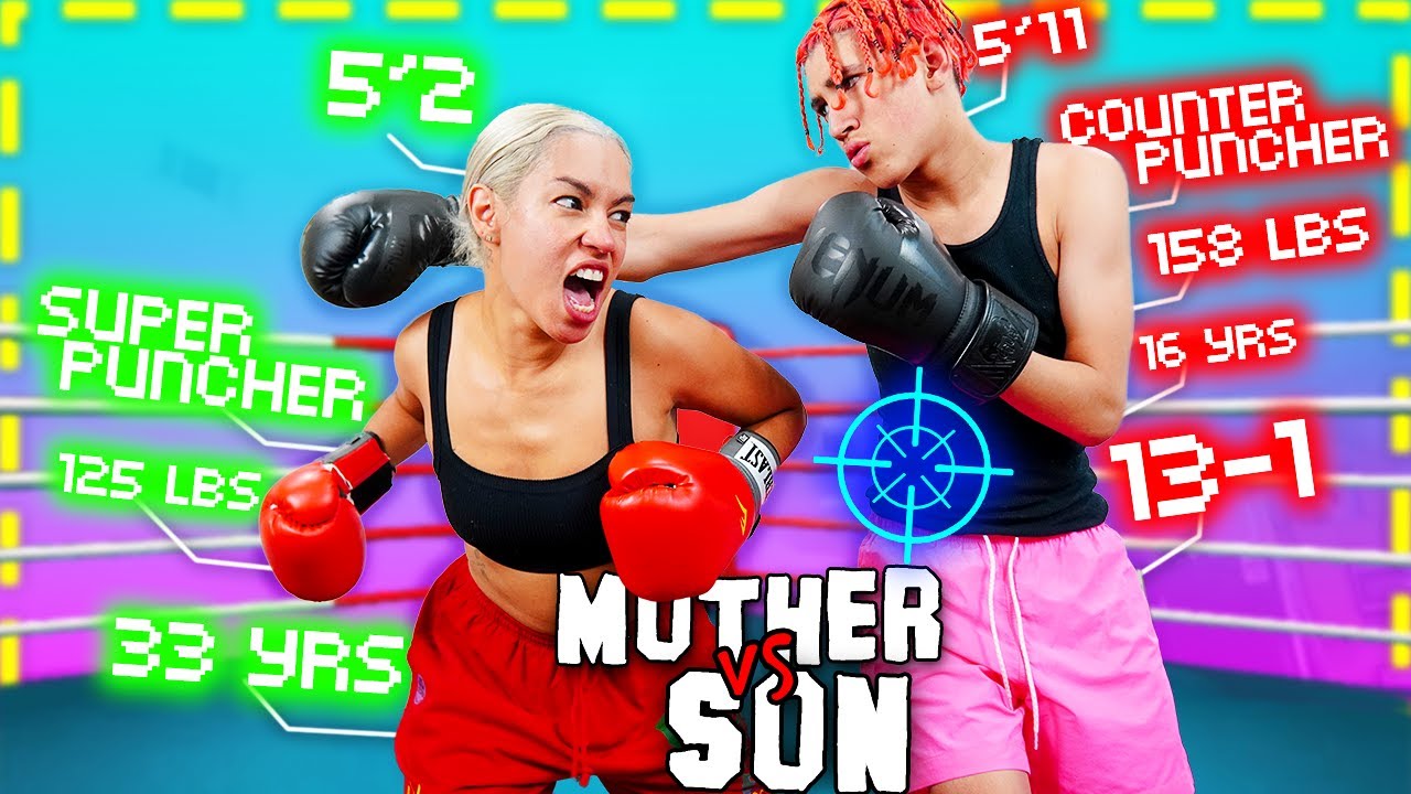 We THROW hands!! MOTHER VS SON BOXING MATCH! *INSANE* 💰🥊