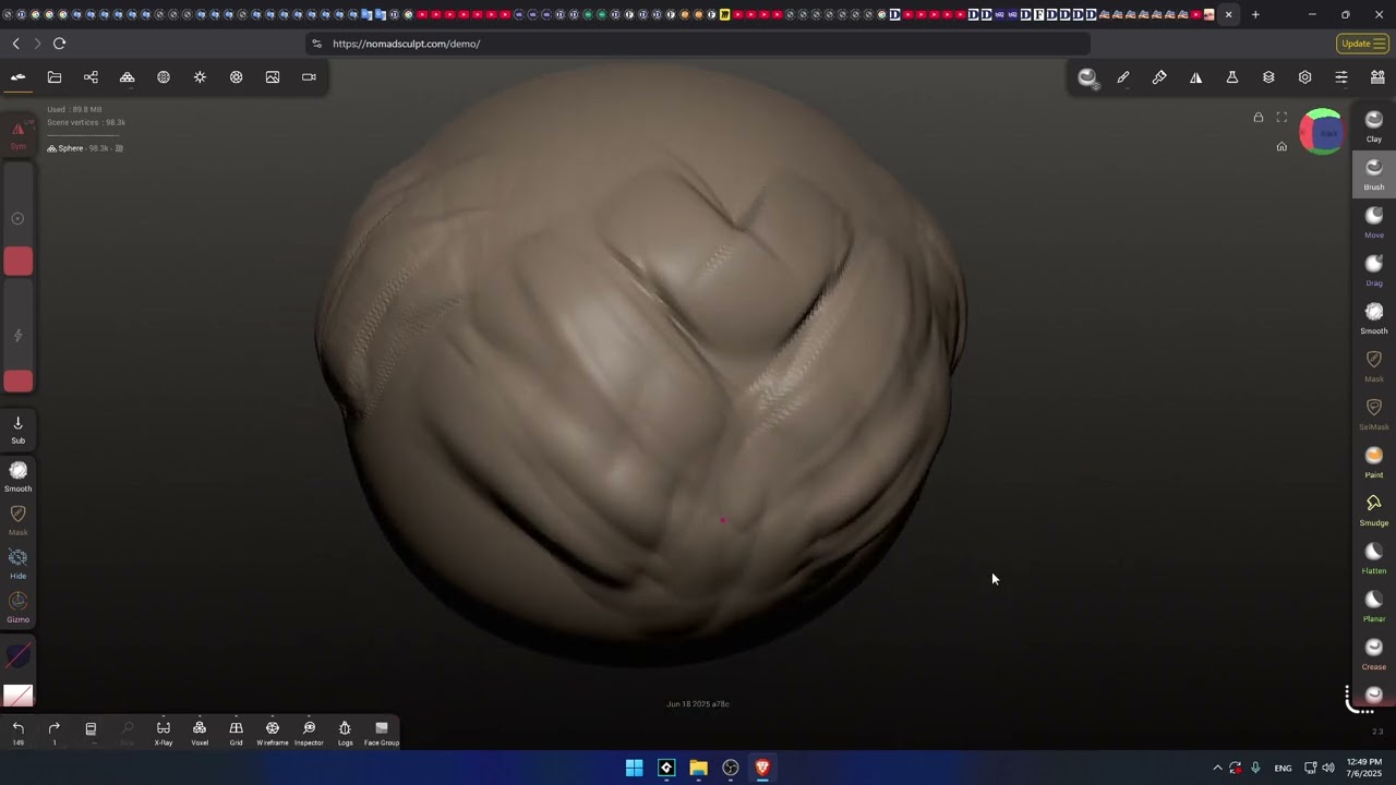 Nomad Sculpt Undo Redo History