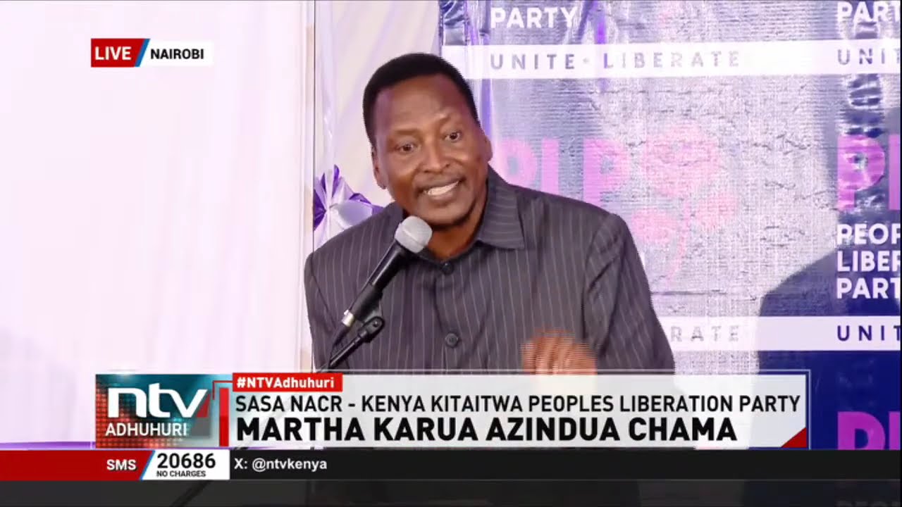Martha Karua azindua chama mpya People's Liberation Party