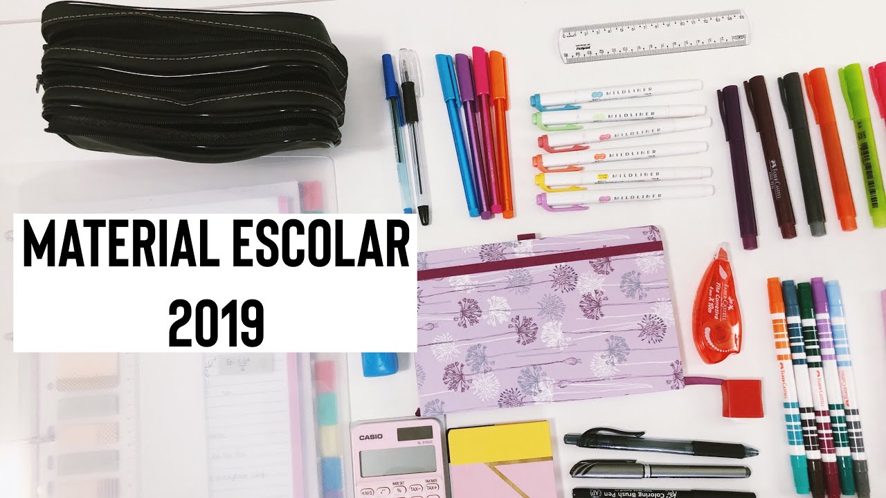 Meu material escolar de 2019! | Ana’s Studies