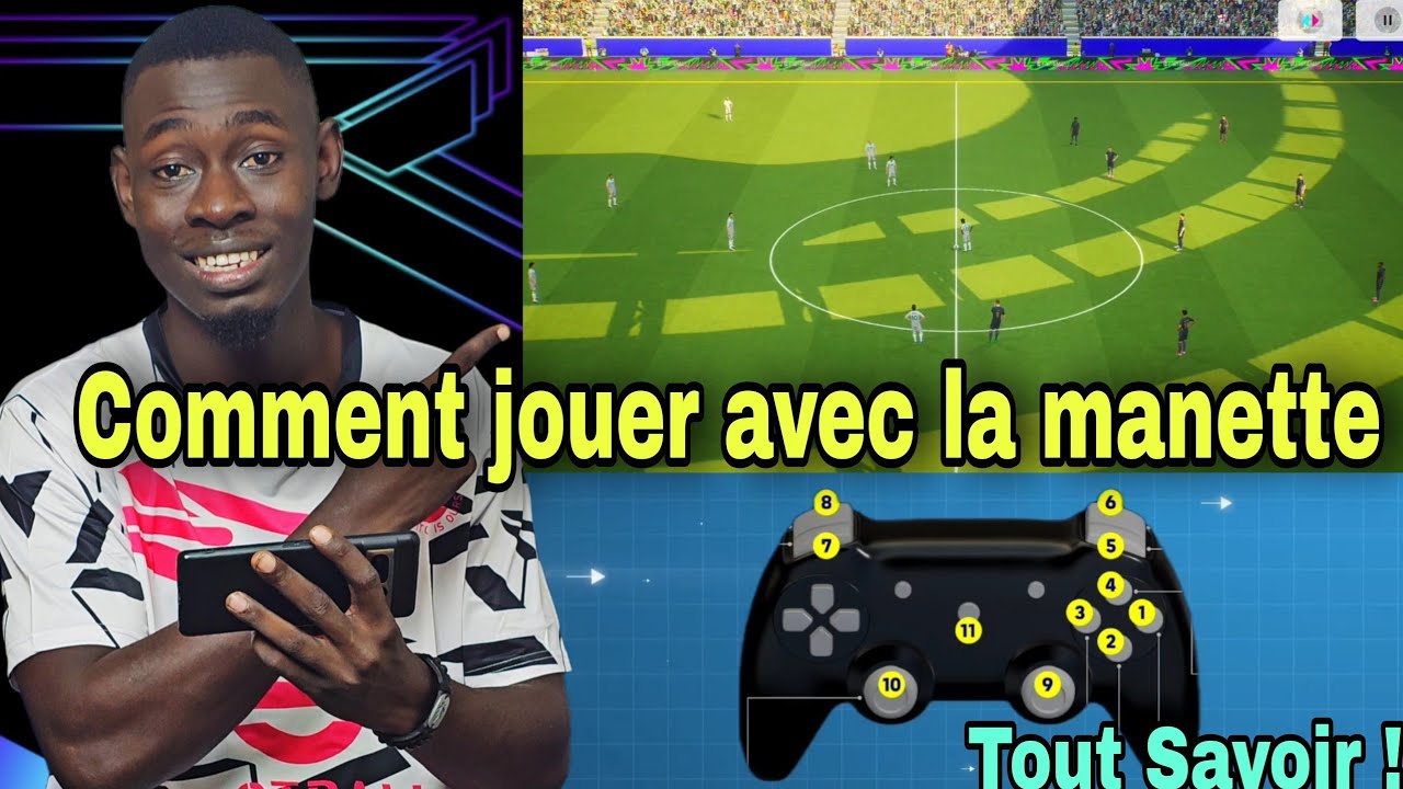 Comment bien utiliser la manette sur efootball mobile [ Tuto ]