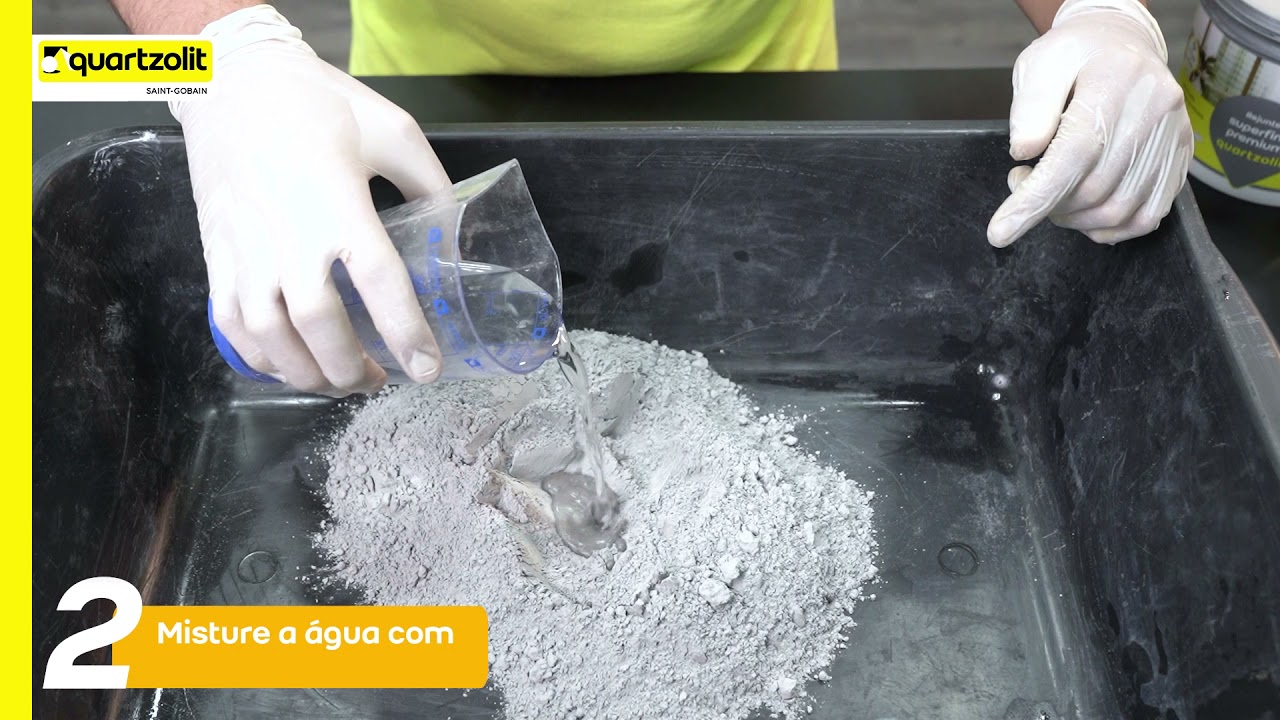 Passo a passo -  produto rejunte superfino premium quartzolit