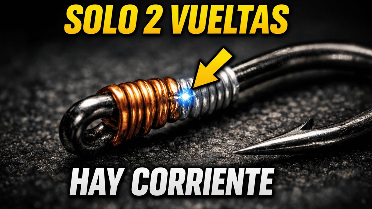 Solo 2 vueltas de COBRE y ALUMINIO — el anzuelo eléctrico real
