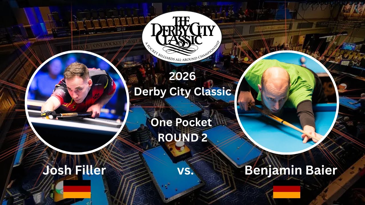 Josh Filler vs. Benjamin Baier, Derby City Classic 2026 - One Pocket ROUND 2