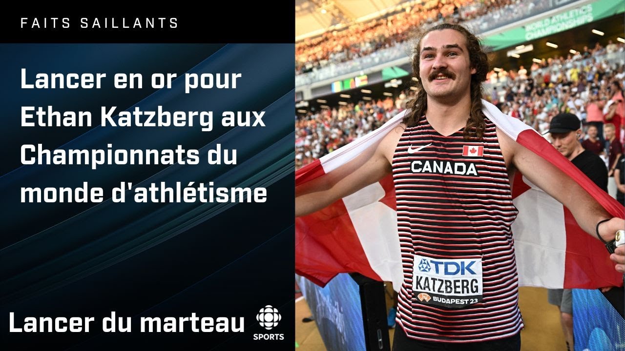 Ethan Katzberg champion du monde de lancer du marteau - Mondiaux d'athlétisme