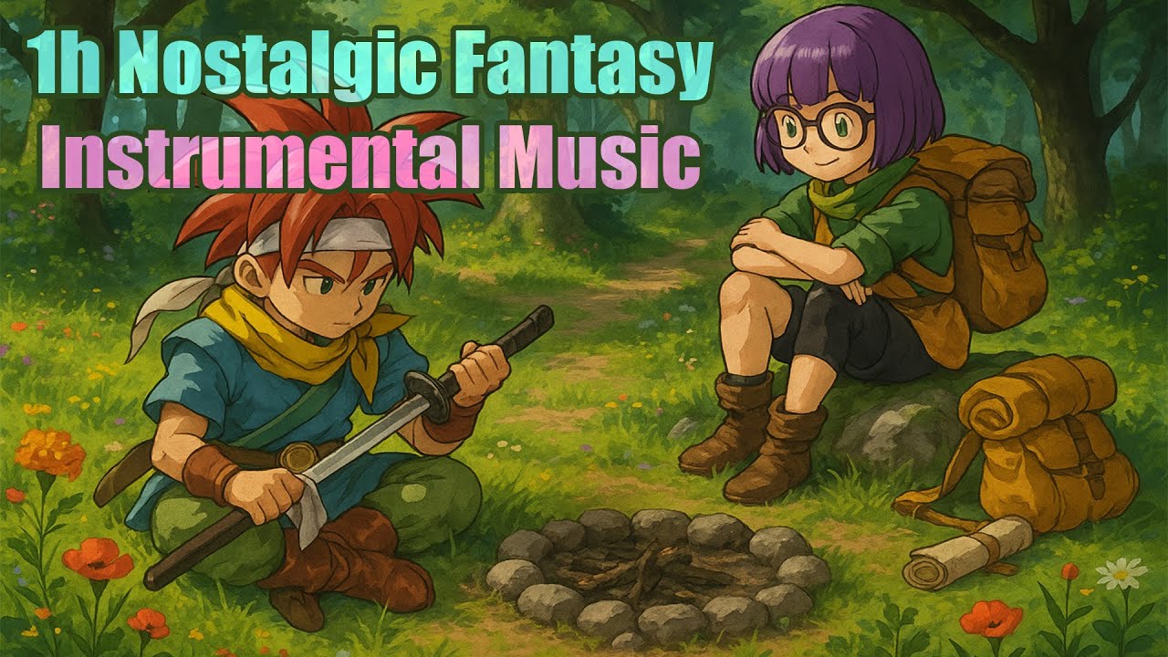 1h Lofi Ambient Fantasy Music for Work, Study & Writing  Chrono Trigger Secret of the Forest ∞ Loop