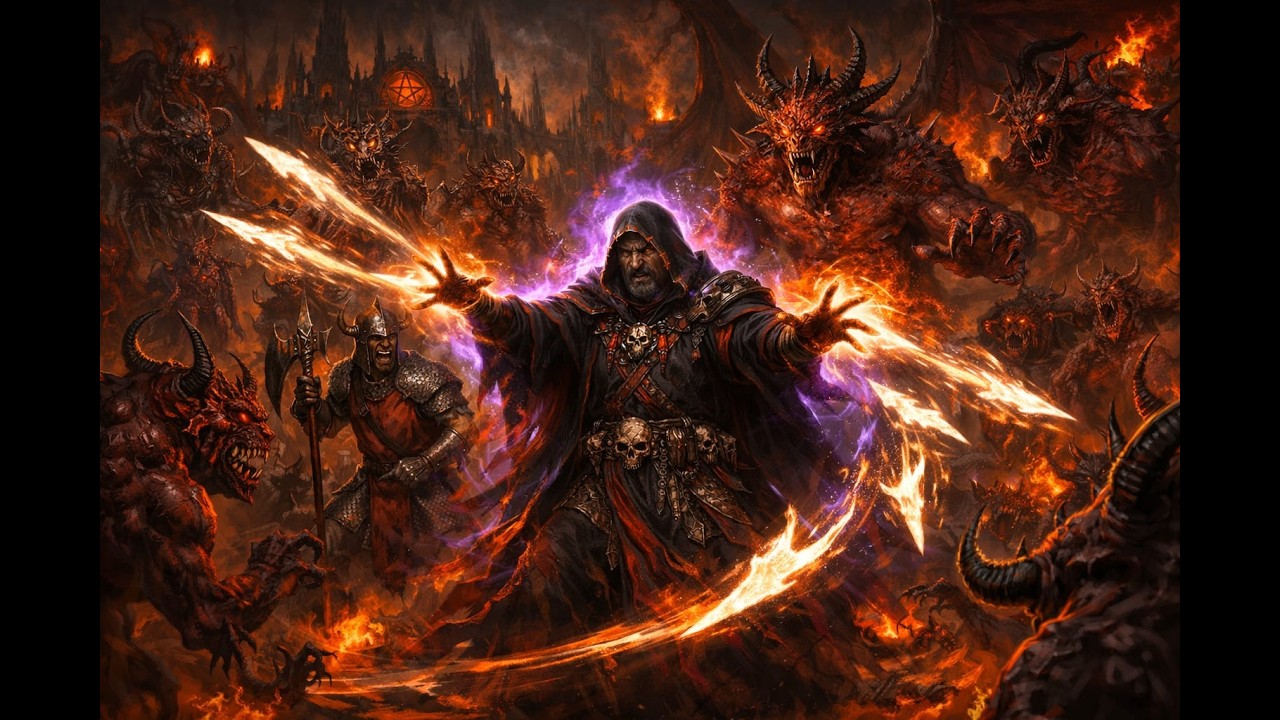 Build do Warlock (Bruxo) acerto ressonante Diablo II
